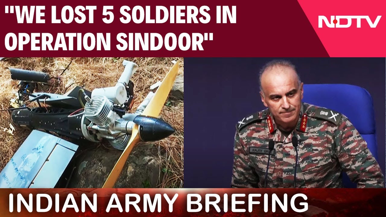 Amry Press Conference | "We Lost 5 Soldiers In Operation Sindoor": Indian Military Pays Homage