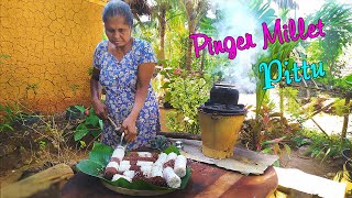  Finger Millet Pittu  | Kurakkan Hal Pittu Cooking By My Grandma | Traditional Village Food |