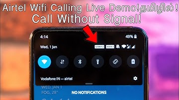 Signal இல்லாமல் கூட Call பண்ணலாம்🔥 - Airtel Wifi Calling(VoWifi) Live Demo IN Tamil!