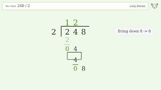 Long Division Problem 248/2: Step-by-Step Video Solution