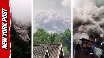 Indonesian Volcano Mount Semeru Massive Eruption Forces Evacuation