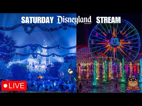 🔴 Live: Saturday Christmas Eve Eve Stream at Disneyland - Believe in Holiday Magic & World of Color!