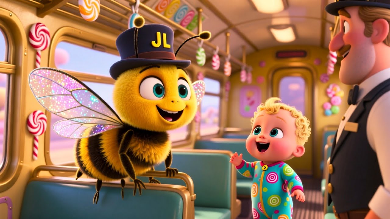 Bee ABC Candy Train! 🍬🚂 | Fun Learning & Play for Kids | Toddler Adventure Video