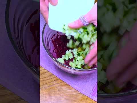 #shorts УЛЕТНЫЙ салат из свеклы! НЕВЕРОЯТНЫЙ Знаменитый и вкусный салат из свеклы Барби! рецепт