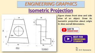 Isometric Drawing//Isometric Projection// Engineering Graphics//Engineering Drawing