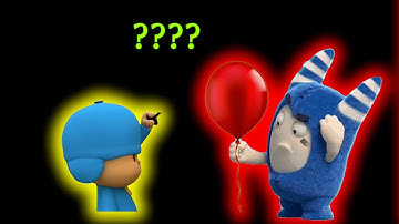 Pocoyo and Oddbods "Balloon Pop, Not Pocoyos" Sound Variations in 42 Seconds