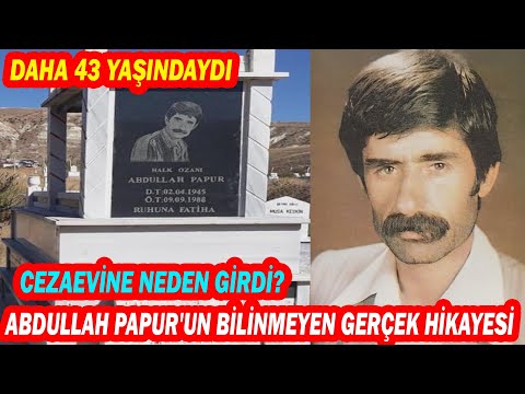 ABDULLAH PAPUR; Genç Yaşta Yitirdiğimiz 'Sakıncalı Türkü'lerin Efsane Ozanı...\