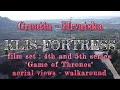 Aerial view -  Walkaround : Klis Fortress - film set Game of Thrones (series 4/5) : Croatia Hrvatska