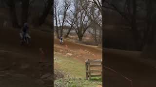 Dirt Bike Rider Speeds Up, Loses Control, and Takes Hard Fall