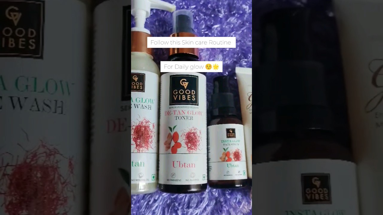 🔥 SUMMER refreshing skincare routine with good vibes products 💦 