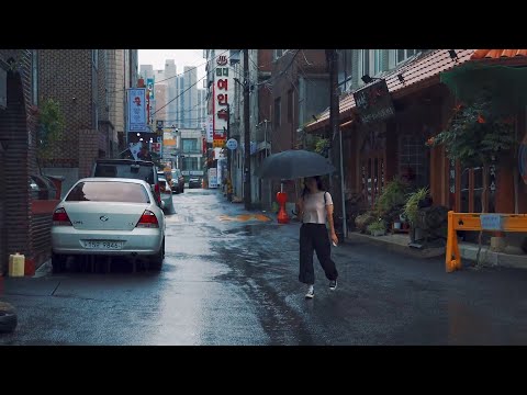 [4K. Rain Walk] 평범한 일상의 골목길도 비를 맞으며 걸으면 낭만이 된다.