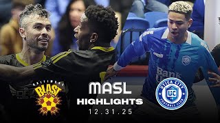 Baltimore Blast Vs. Utica City Fc - 12.31.25 - Masl Highlights Resimi