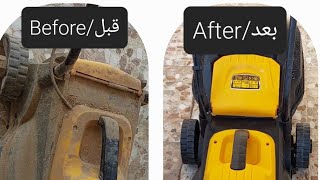 (2)كيفية اعادة احياء ماكنة قص العشب Lawn mowing machine revial #machine_video