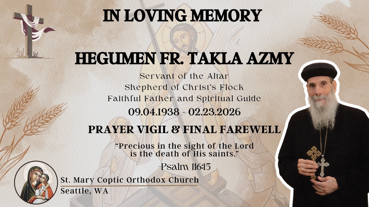 Prayer Vigil | Fr. Takla Farewell - 03/03/2026