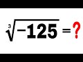 😳 CLEAN BASIC MATHEMATICS  ∛-125=? CAN YOU SOLVE THIS PROBLEM! #Shorts