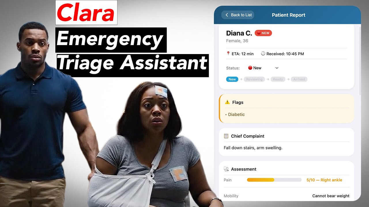 Clara ER Assistant - Demo Vibe Coding spring with Google Gemini