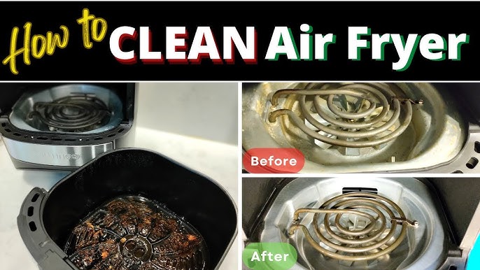 HOW TO CLEAN YOUR AIR FRYER - Quick & Easy Trick @ShinewithShobs 