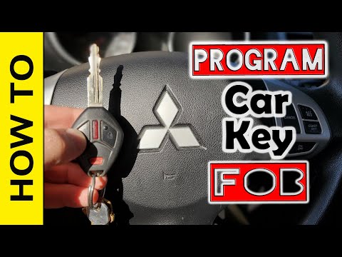 How to program Mitsubishi Car Remote Key FOB in 1 min.