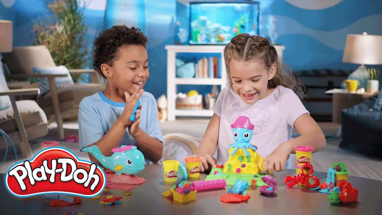 New Play Doh Sets - Cranky The Octopus + Wavy The Whale Playset