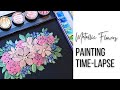 Metallic Flowers Painting Time-lapse