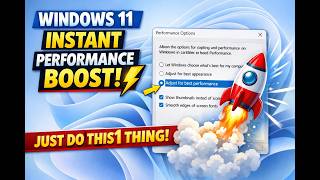 Windows 11 Instant Performance Boost ⚡ Just Do This 1 Thing!