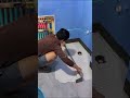 한 번 밀어내면 바닥 수평이 바로 잡힌다#바닥시공 #타일작업