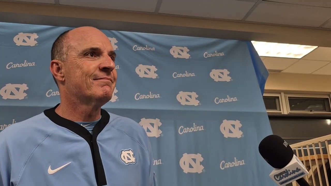 #UNC coach Scott Forbes and third baseman Cooper Nicholson after Heels' 5th run-rule win of season