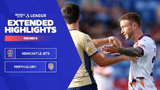 Newcastle Jets v Perth Glory - Extended Highlights | Isuzu UTE A-League 2023-24 | Round 08