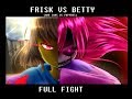 Frisk vs bete noire full fight scene  glitchtale s2 ep4 part 2