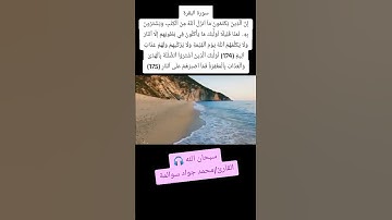 سورة البقرة174-175: القارئ/محمد جواد سوالمة