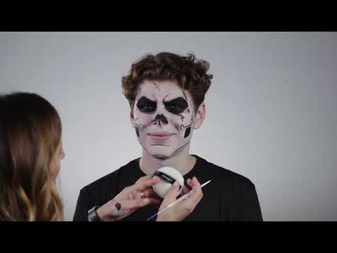 Classic Halloween Skull Makeup Tutorial