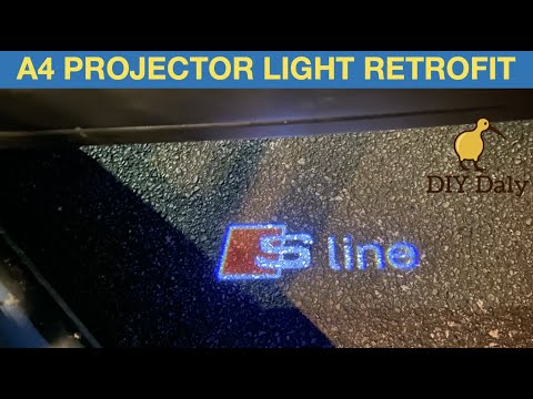 How to retrofit projector / puddle lights to Audi A4