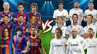 Barcelona Legends vs Real Madrid Legends 11 VS 11 Ronaldo Messi Neymar Maradona Cruyff