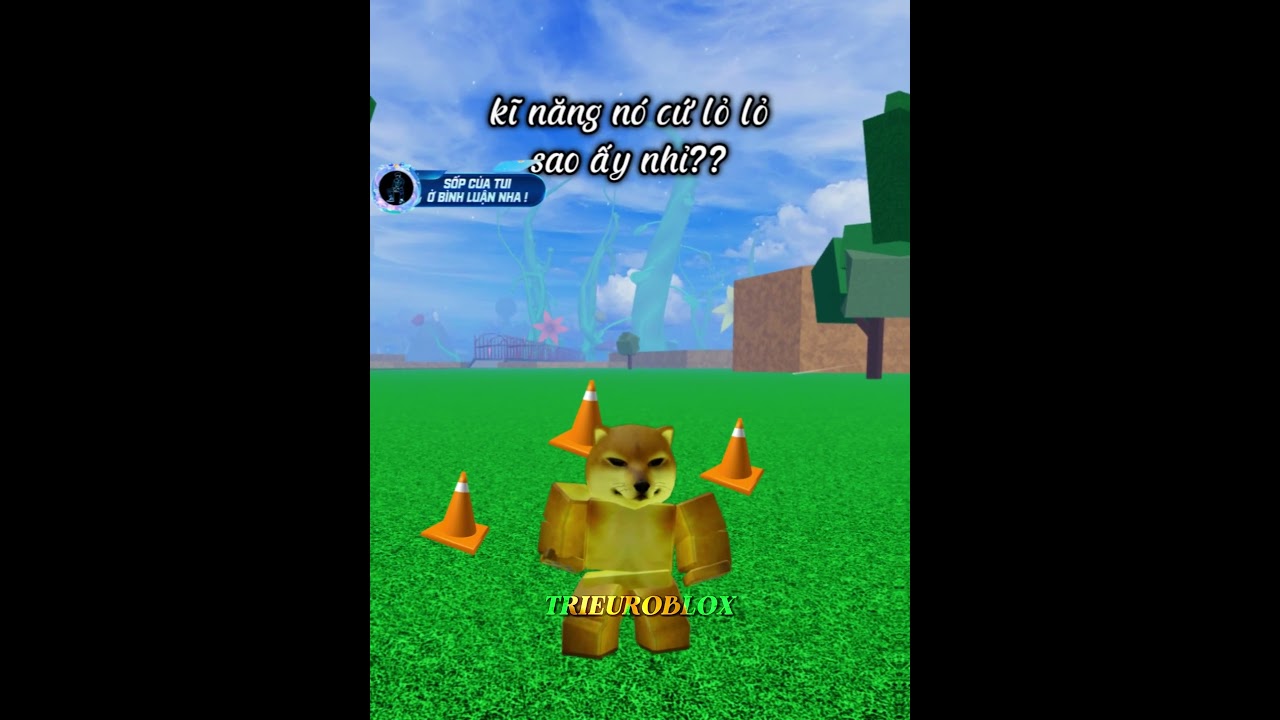Lỡ cắn nhầm trái Meme kiểu :)) #trieuroblox #memes #hai #cheems #shorts #bloxfruits #memefruits