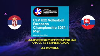 CEV U22  2024 QUALIFIERS MEN Serbia vs Slovakia