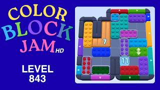 Color Block Jam Level 843 Solution Walkthrough