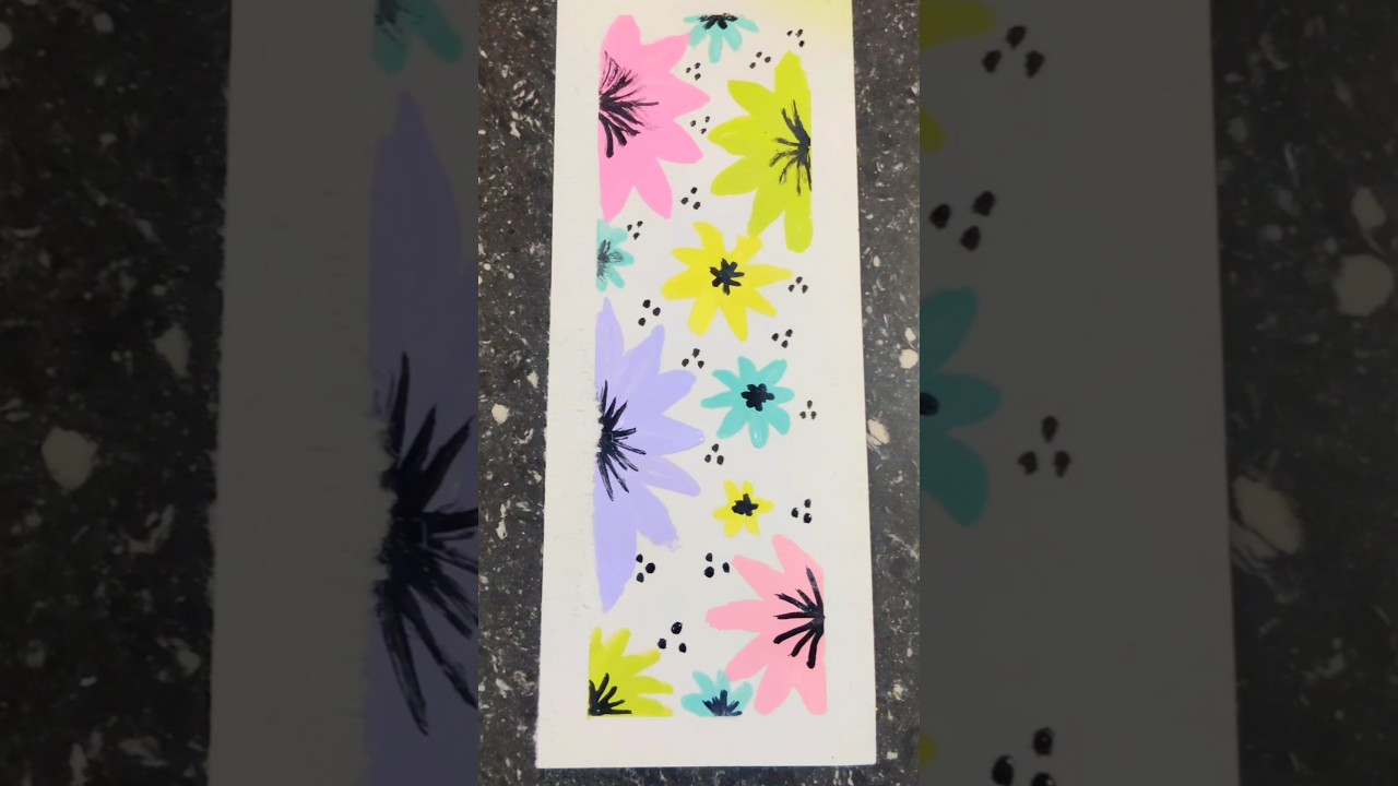 DIY flower painting book Mark #satisfying #art #craft #flowers ...