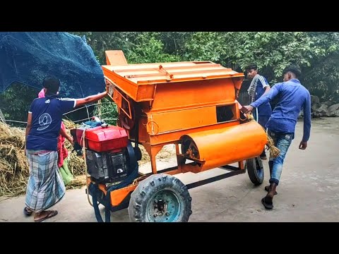 How to Separate  Rice from Rice Plants by Rice Separating