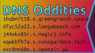 Discussing Oddities With DNS and SubDomains