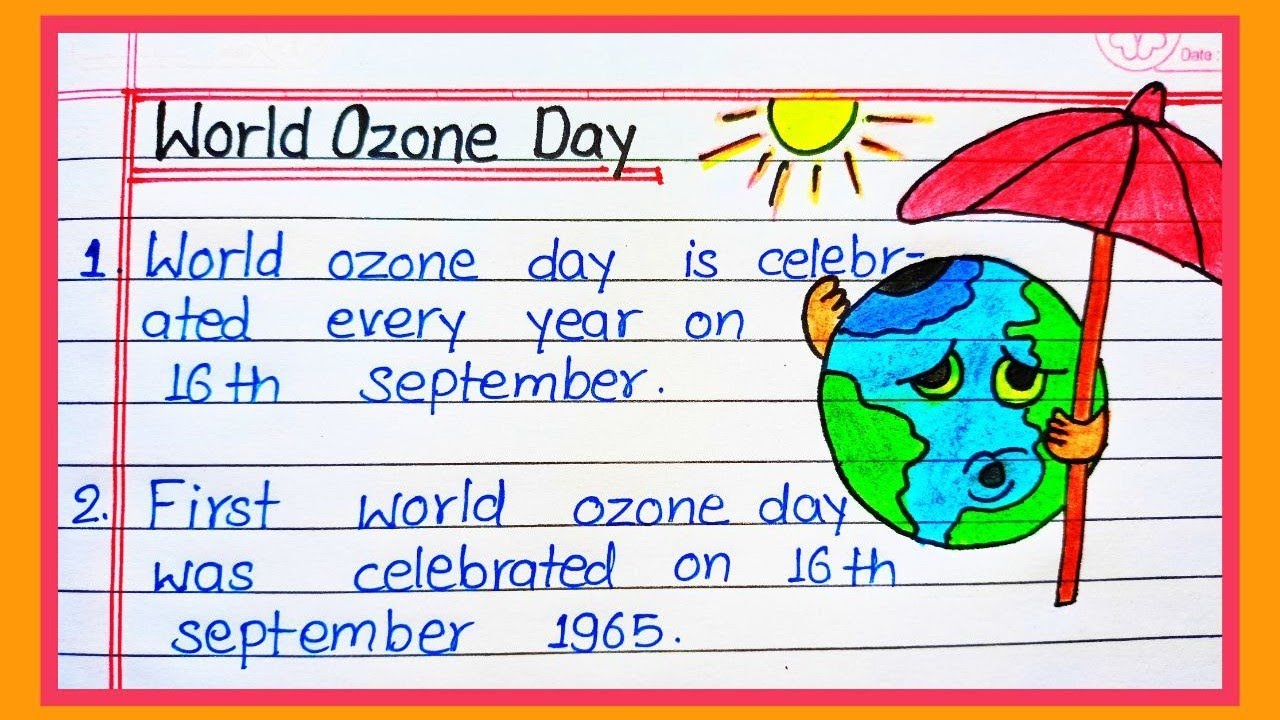 essay on world ozone day