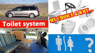 Toilet system: Easy and roomy! (van conversion)