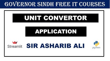 Building a Unit Converter using Python, UV, and Streamlit | Governor IT Initiative