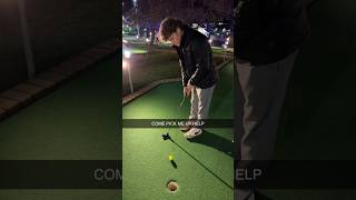Mini golf date gone wrong...