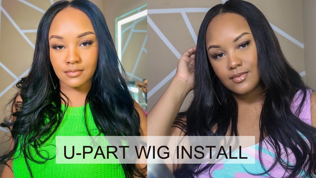 2 Minute U-Part Wig Install (No Sewing!) 