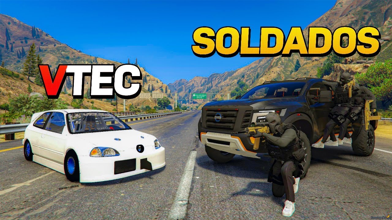 Usamos Soldados Y Una Civic Para tender Una Trampa Al Enemigo