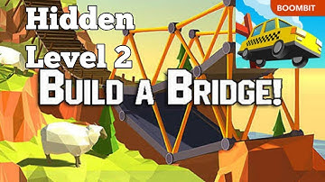 Build a Bridge Hidden Level 2 Sandbox Mode Classic 3 Star Walkthrough Android Gameplay Video