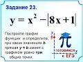 ОГЭ Задание 23 График с модулем Парабола