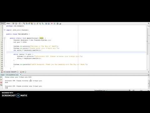 Module 6 - Problem 1: Validate a Bank PIN