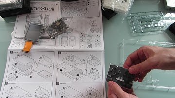 GameShell modular DIY handheld game console: unboxing, assembly, and first look