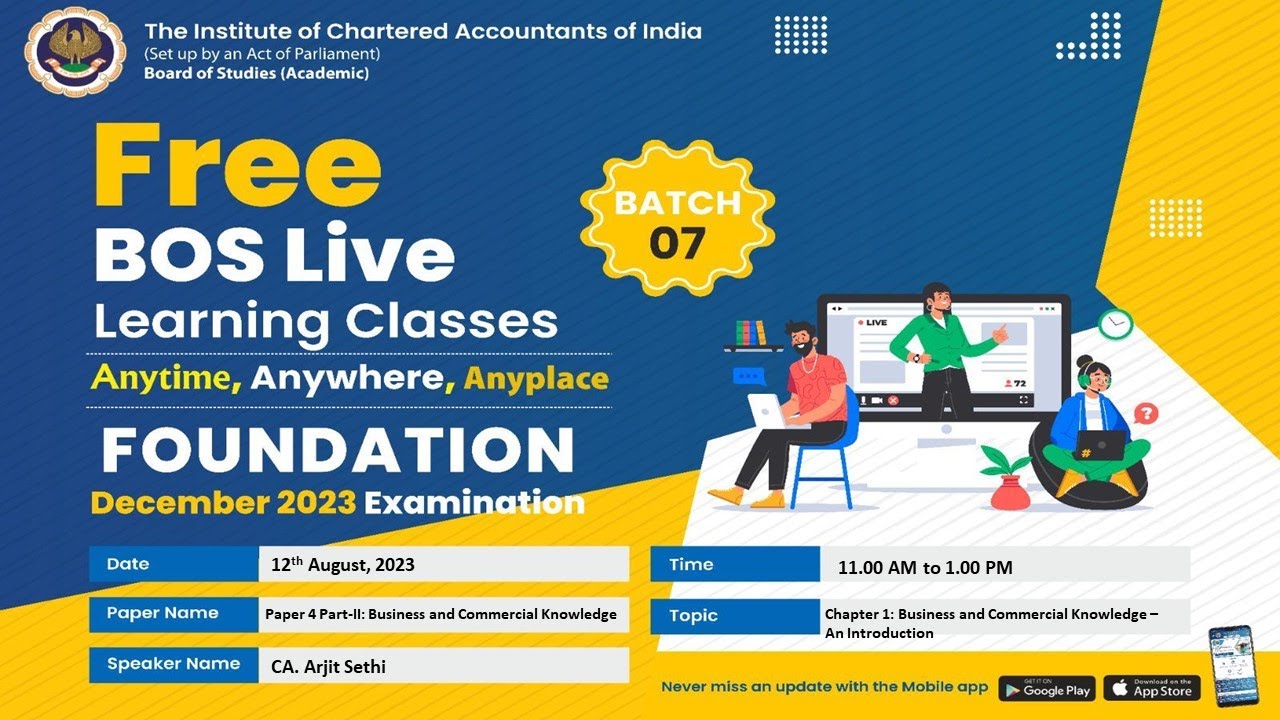 Foundation Paper 4:Part-II:BCK | Topic: Ch-1: Business and Commercial...| Session 1 | 12 Aug, 2023